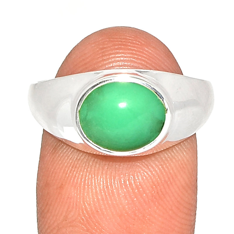 Solid - Chrysoprase Ring - CRPR1126