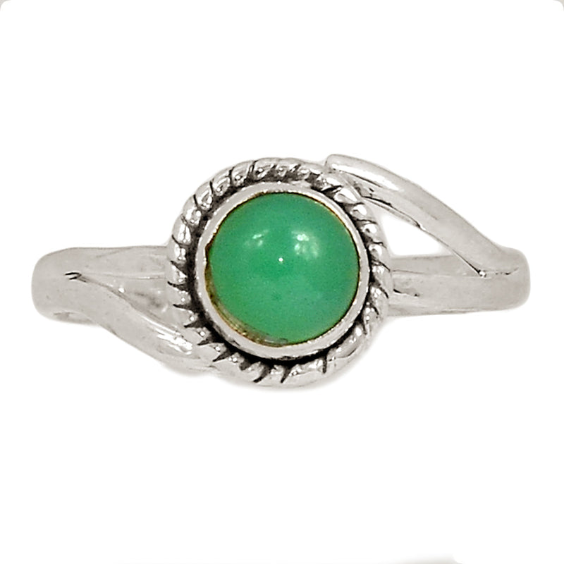 Small Filigree - Chrysoprase Ring - CRPR1173