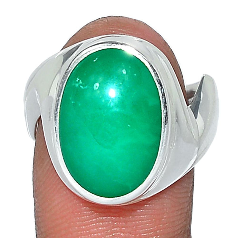 Solid - Chrysoprase Ring - CRPR734