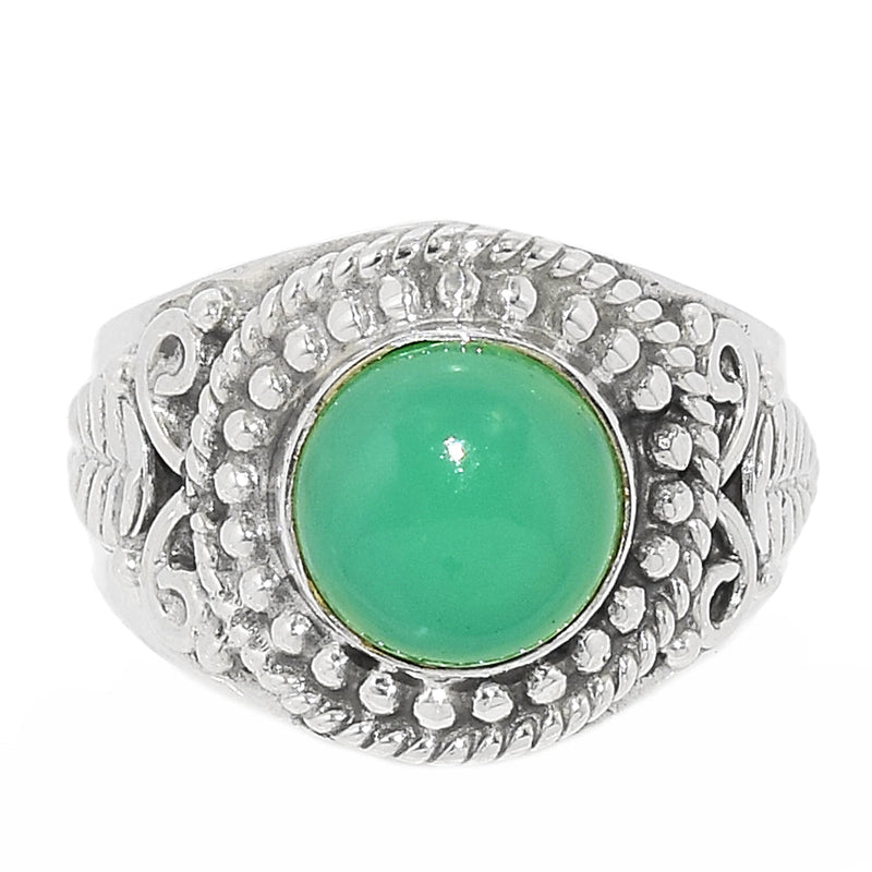 Fine Filigree - Chrysoprase Ring - CRPR845