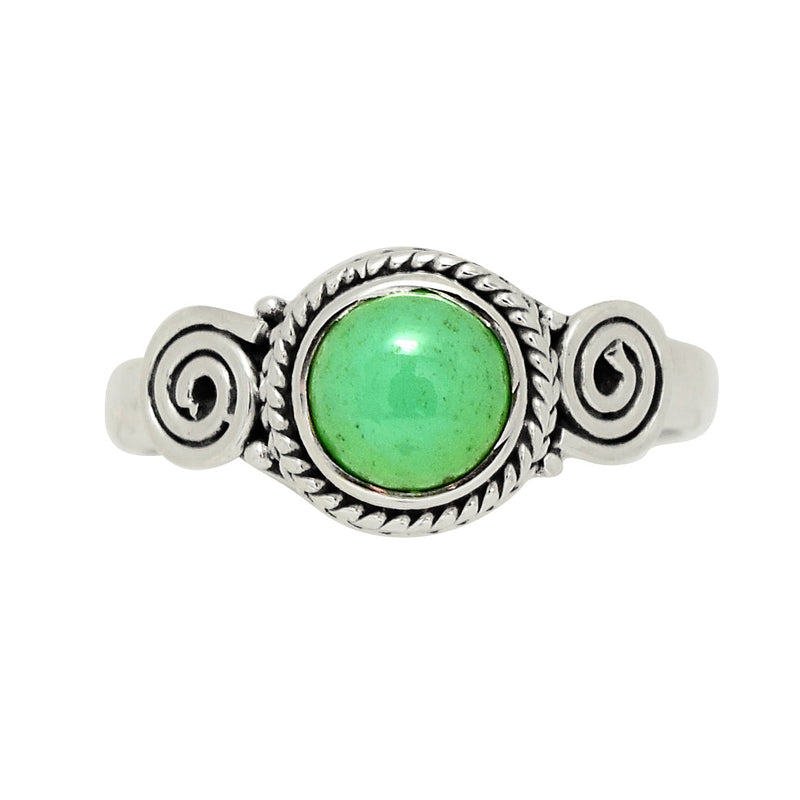 Fine Filigree - Chrysoprase Ring - CRPR904