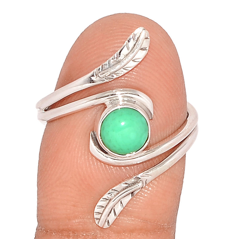 Leaves - Chrysoprase Ring - CRPR941