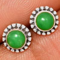Chrysoprase Studs - CRPS101