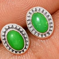 Chrysoprase Studs - CRPS120