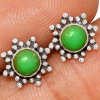 Chrysoprase Studs - CRPS121