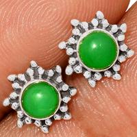 Chrysoprase Studs - CRPS123