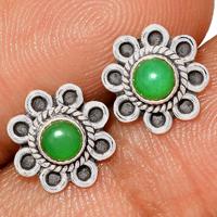 Chrysoprase Studs - CRPS134