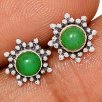 Chrysoprase Studs - CRPS137