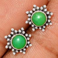 Chrysoprase Studs - CRPS141