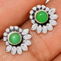 Chrysoprase Studs - CRPS143