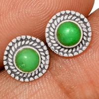 Chrysoprase Studs - CRPS145