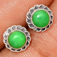 Chrysoprase Studs - CRPS155