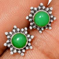 Chrysoprase Studs - CRPS178