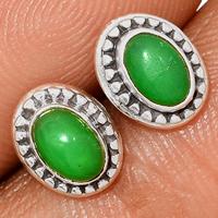 Chrysoprase Studs - CRPS183
