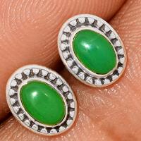 Chrysoprase Studs - CRPS200