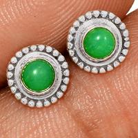 Chrysoprase Studs - CRPS212