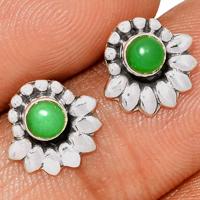 Chrysoprase Studs - CRPS75