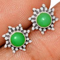 Chrysoprase Studs - CRPS76