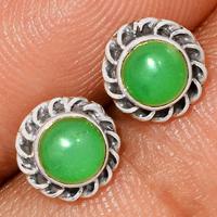 Chrysoprase Studs - CRPS82