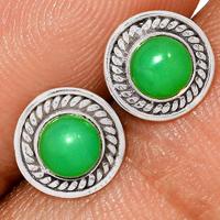 Chrysoprase Studs - CRPS89