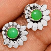 Chrysoprase Studs - CRPS92