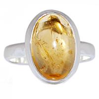 Citrine Cabochons Ring-CTCR629