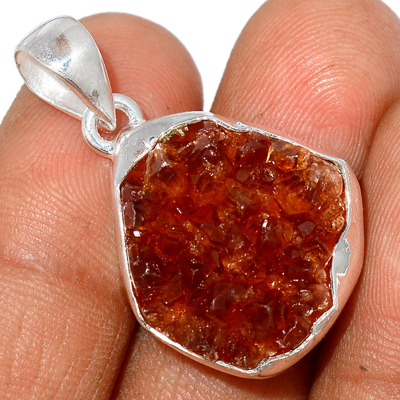1.8" Citrine Druzy Pendants - CTDP601