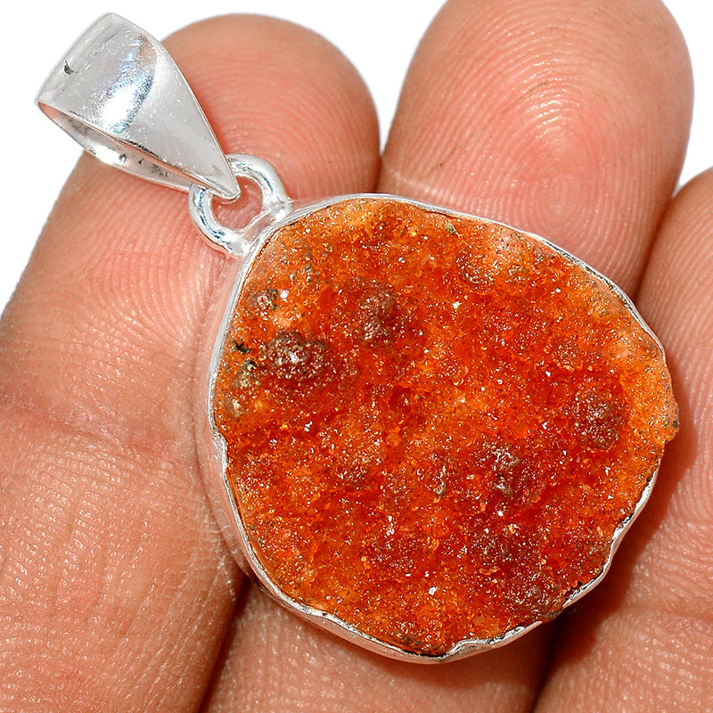 1.8" Citrine Druzy Pendants - CTDP603