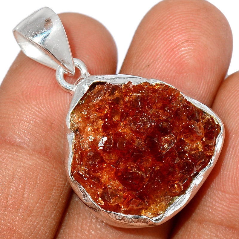 1.8" Citrine Druzy Pendants - CTDP606