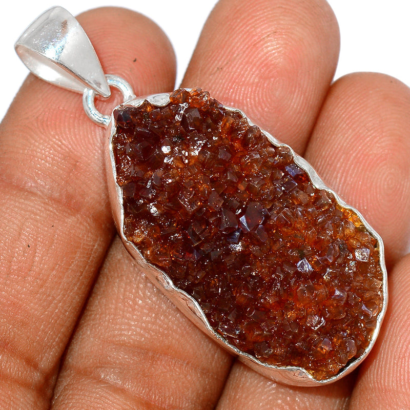 2" Citrine Druzy Pendants - CTDP625
