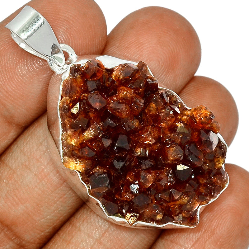 2.1" Citrine Druzy Pendants - CTDP632
