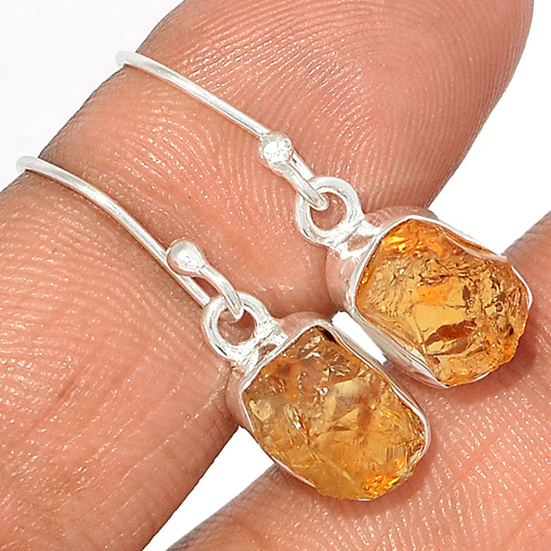 1.1" Citrine Rough Earrings - CTRE398