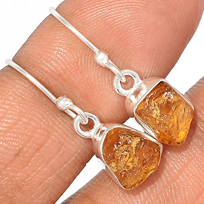 1" Citrine Rough Earrings - CTRE405