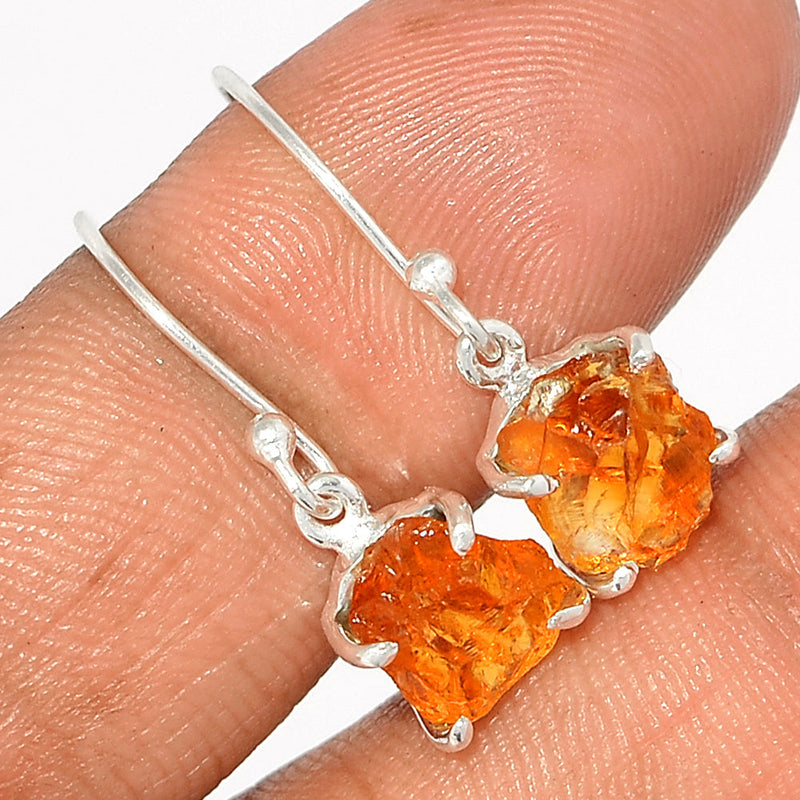 1" Claw - Citrine Rough Earrings - CTRE428