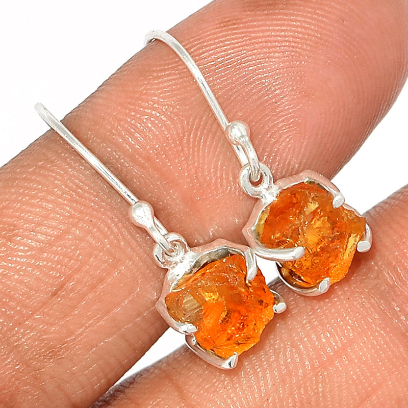 1" Claw - Citrine Rough Earrings - CTRE447