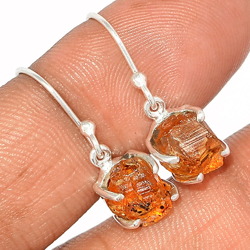 1" Claw - Citrine Rough Earrings - CTRE448