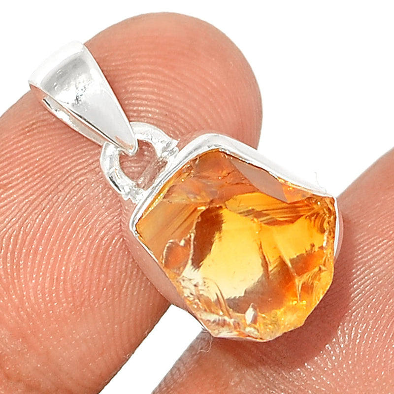 0.8" Citrine Rough Pendants - CTRP850