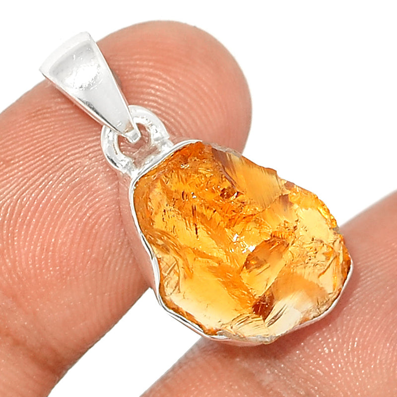 1.1" Citrine Rough Pendants - CTRP855