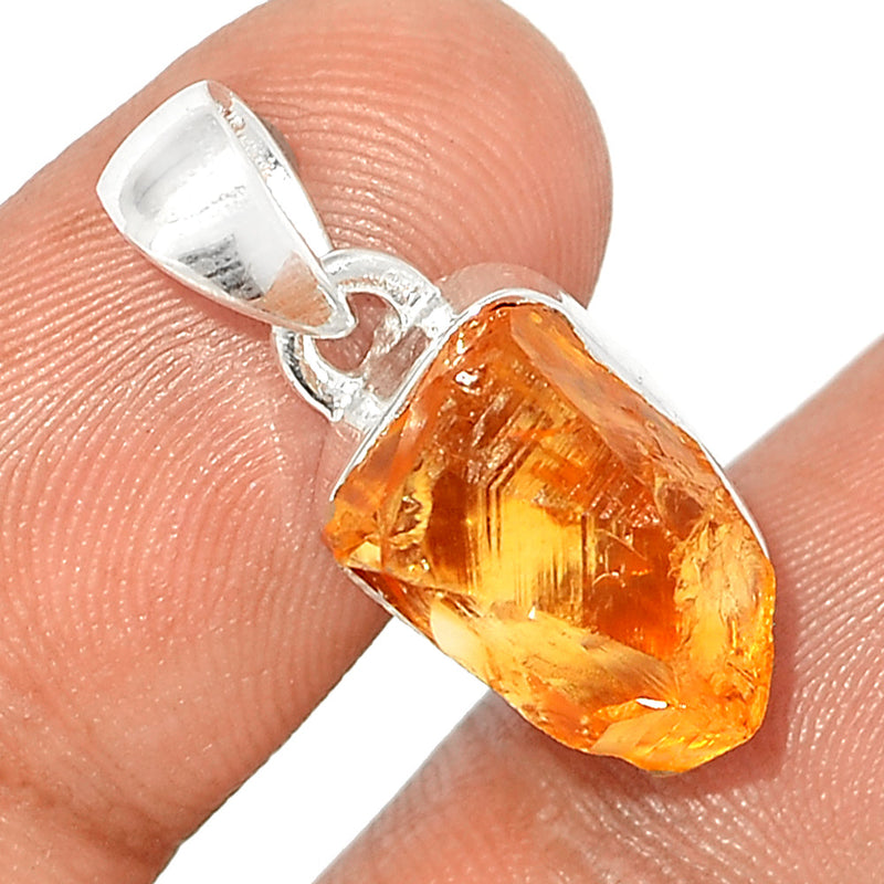 0.8" Citrine Rough Pendants - CTRP870