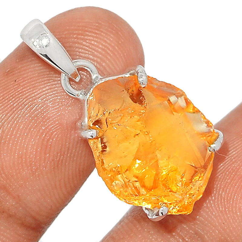 1.1" Claw - Citrine Rough Pendants - CTRP892