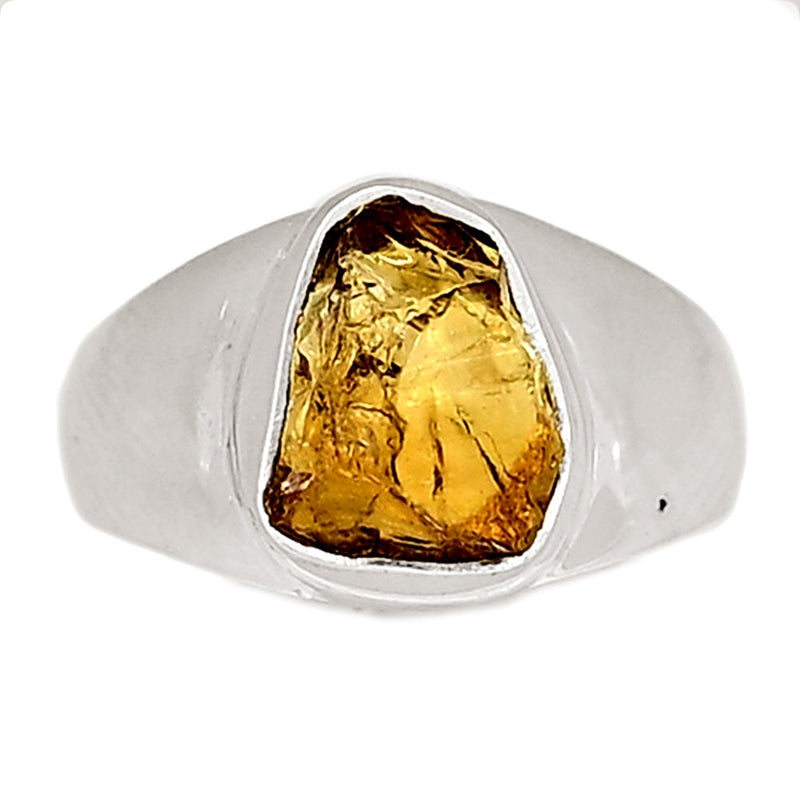 Solid - Citrine Rough Ring - CTRR1028