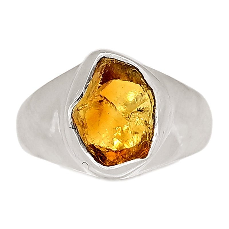 Solid - Citrine Rough Ring - CTRR1042