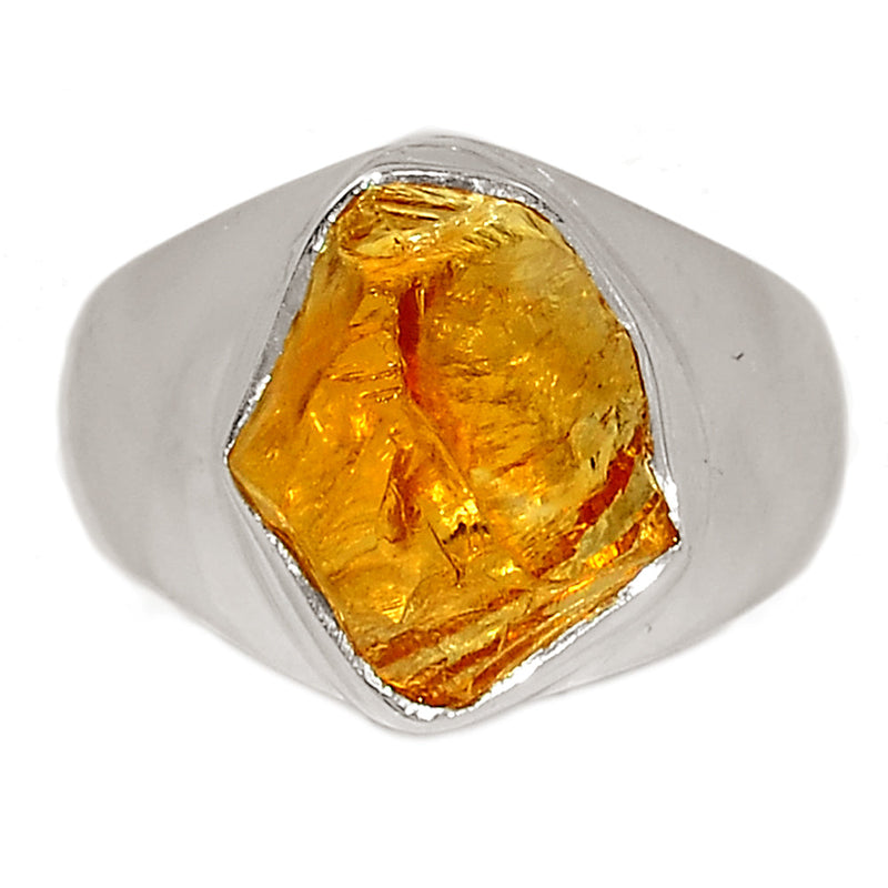 Solid - Citrine Rough Ring - CTRR1043
