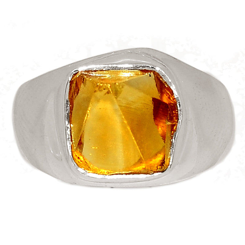 Solid - Citrine Rough Ring - CTRR1044