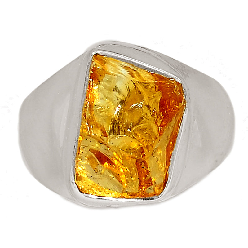 Solid - Citrine Rough Ring - CTRR1046