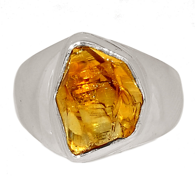 Solid - Citrine Rough Ring - CTRR1047