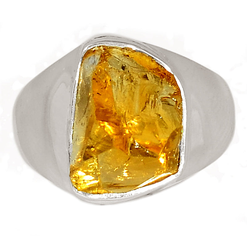 Solid - Citrine Rough Ring - CTRR1049