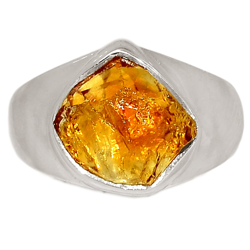 Solid - Citrine Rough Ring - CTRR1050