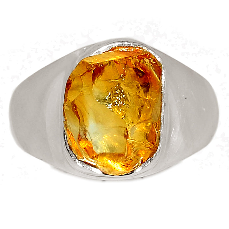 Solid - Citrine Rough Ring - CTRR1058