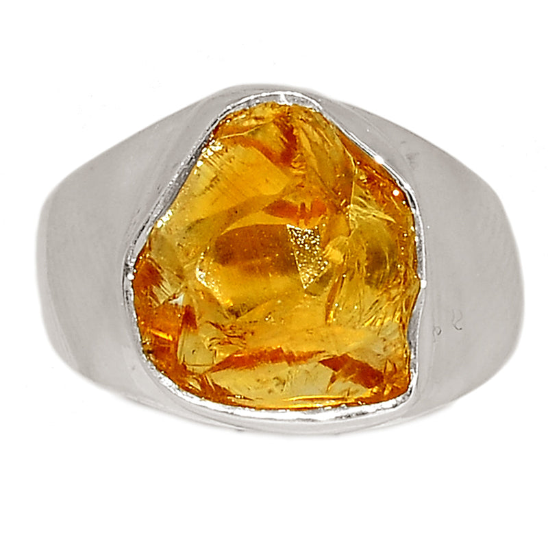 Solid - Citrine Rough Ring - CTRR1062